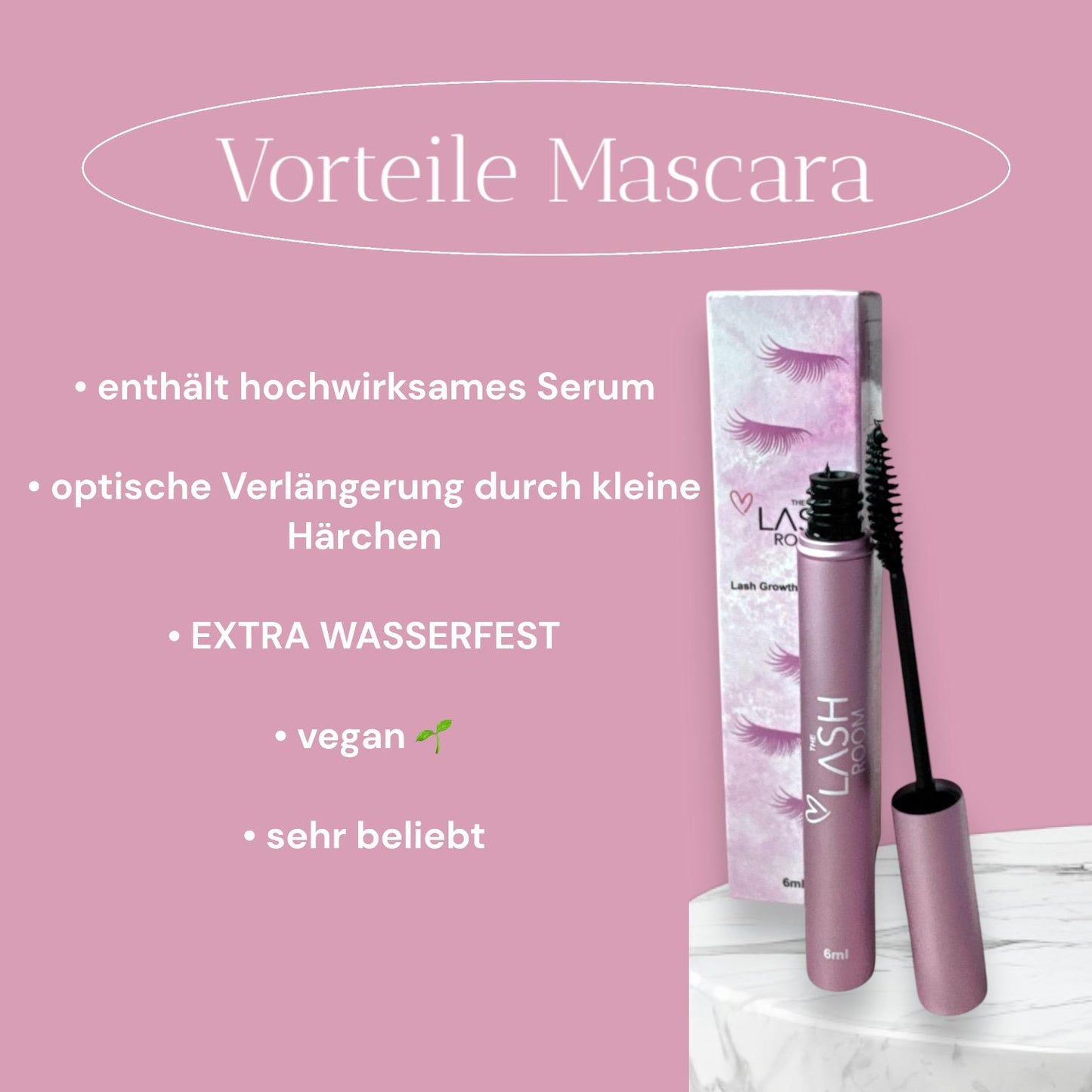 Mascara mit Wachstumsserum hormonfrei